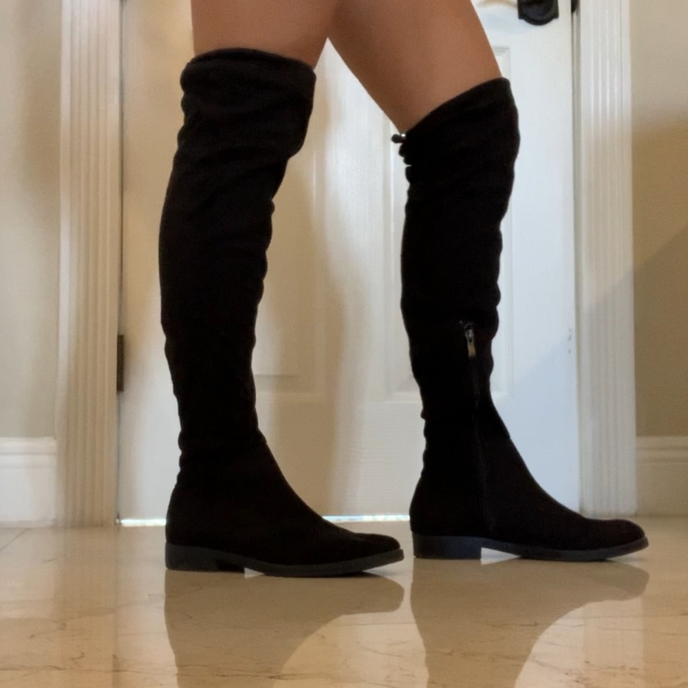 High boots black asos EU39 (US8)